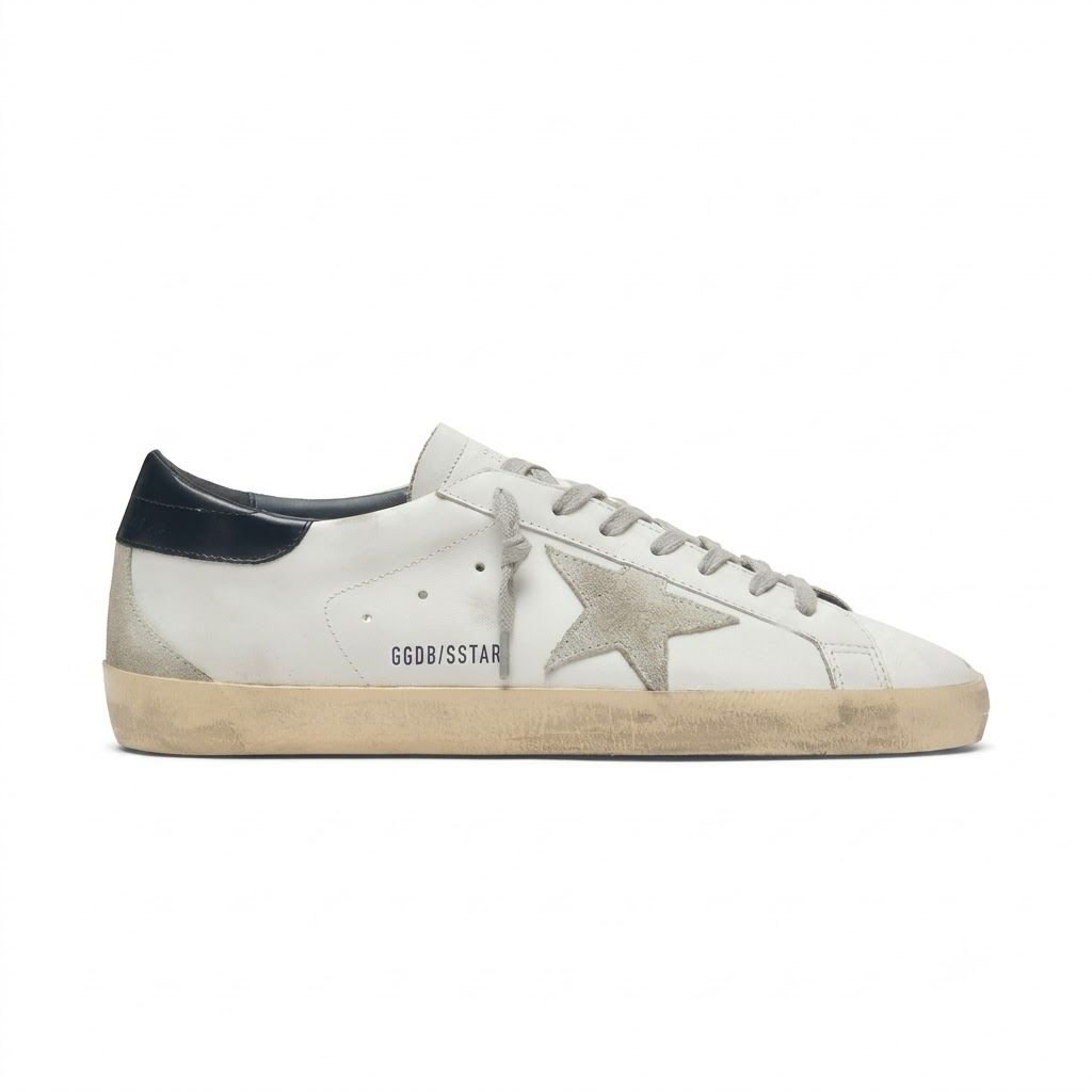 GOLDEN GOOSE SUPERSTAR |  WHITE BLUE