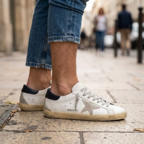 GOLDEN GOOSE SUPERSTAR |  WHITE BLUE