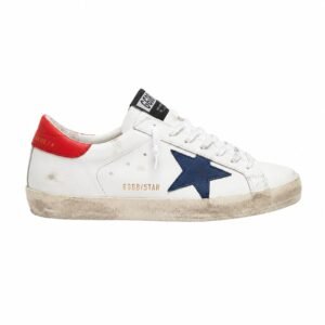 GOLDEN GOOSE SUPERSTAR | WHITE BLUE RED